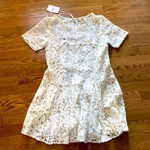 Free people lace dress ivory comb nwt white bridal dress cottagecore